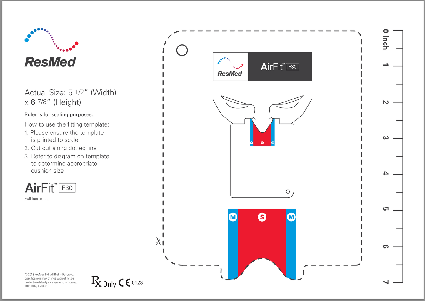 ResMed AirFit™ F30 Full Face Hybrid CPAP Mask